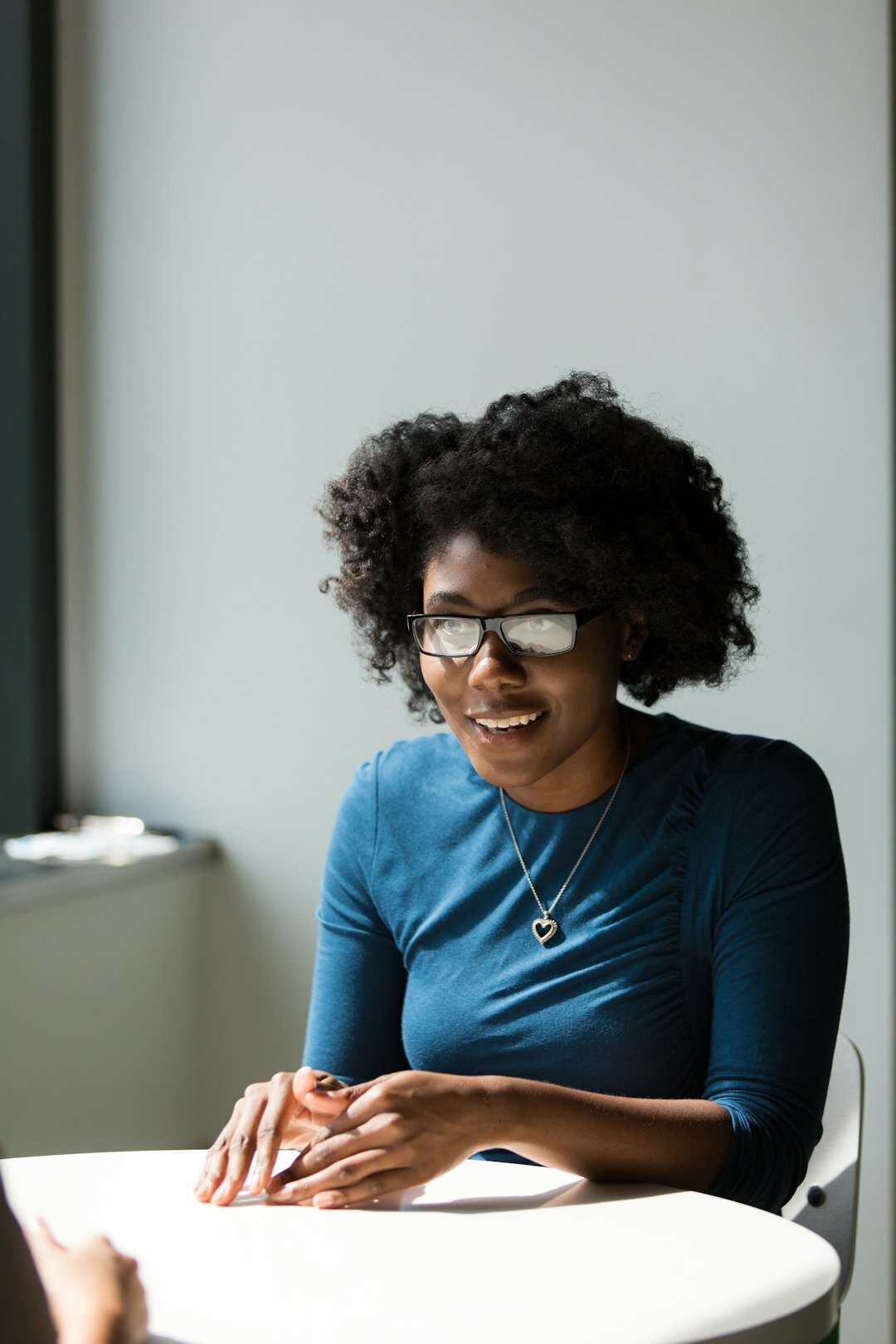 woman sharing personal story